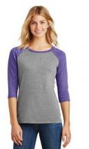 District® Women's Perfect Tri® 3/4-Sleeve Raglan